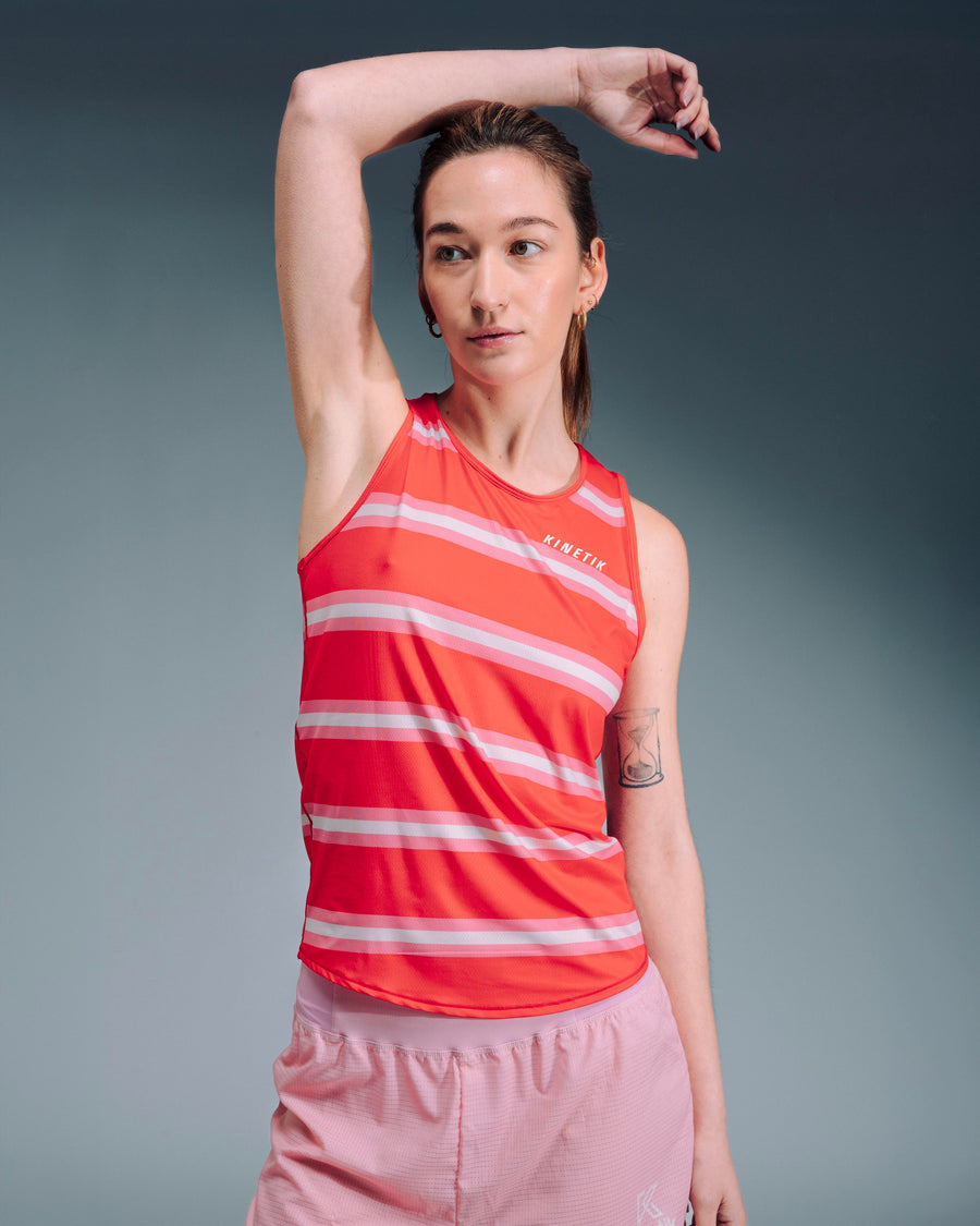 MAVRIK SL WOMEN RED CREAM STRIPE